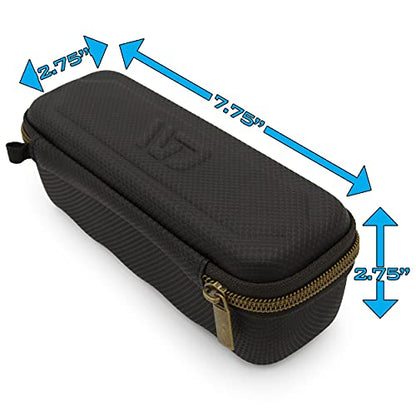 CASEMATIX Microphone Case Compatible with Wired Microphone Models up to 6.75” Maximum, Ultra Compact Mic Case Fits Singing, Vocal Dynamic Handheld Wired Microphones