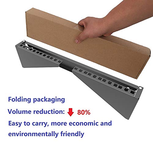 4U 19 Inches Cold Rolled Steel Wall Mount Simple Vertical Rack | Networking Equipment Rack Including Hardware for Assembly (4U) - size: 4U