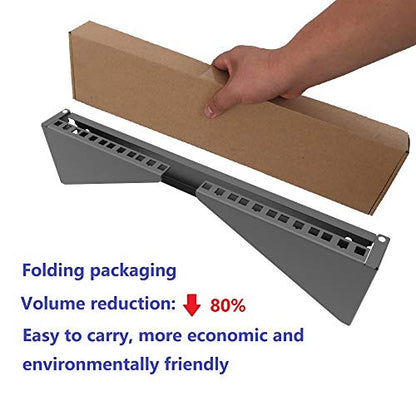 4U 19 Inches Cold Rolled Steel Wall Mount Simple Vertical Rack | Networking Equipment Rack Including Hardware for Assembly (4U) - size: 4U