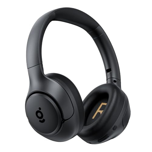 wegear Hybrid Active Noise Cancelling Headphones, Wireless ANC Bluetooth 5.4 Over Ear Headphones, Clear Calls, Deep Bass, 60H Playtime, Comfort Fit, Foldable Headset for Gym Travel Office Home Black