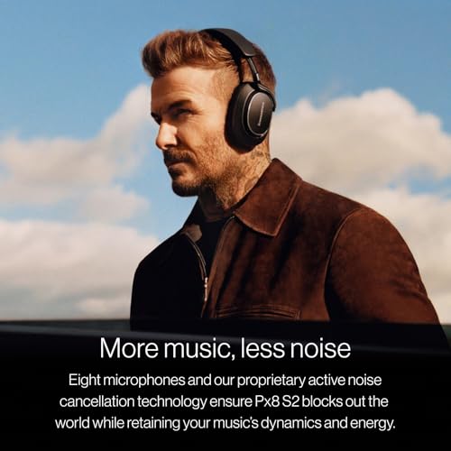 Bowers & Wilkins Px8 S2 Wireless Over-Ear Headphones, Warm Stone - color: Warm Stone