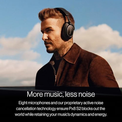 Bowers & Wilkins Px8 S2 Wireless Over-Ear Headphones, Warm Stone - color: Warm Stone