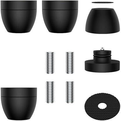 Audiocrast 4X HiFi Speaker Spikes Stand Feet Pads 30x33mm Isolation Feet, Aluminum Speaker Shock Absorber for Subwoofer Amp Turntables DAC