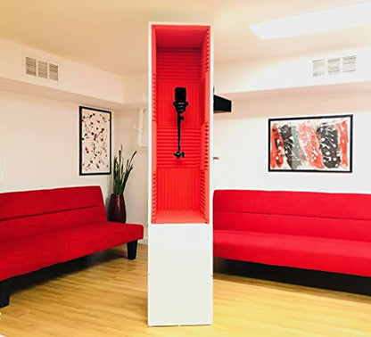 PORTABLE MINI VOCAL BOOTH, Red