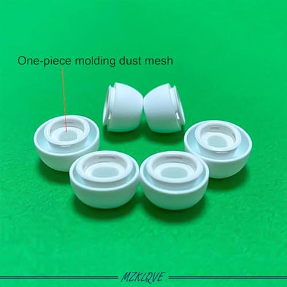 6 Pairs Replacement Ear Tips for AirPods Pro 1/2 Gen, Silicone Eartips with Noise Reduction Hole, White & Black S/M/L, Fit Charging Case