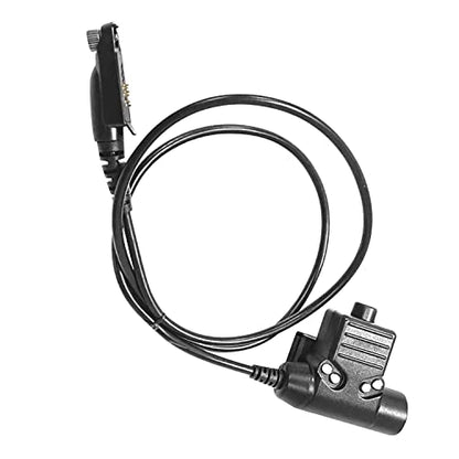 Military Tactical U94 PTT Adapter Headset Push-to-Talk Radio Connector 7.0mm Female Jack to Walkie Talkie for Ailunce HD1 Retevis RT29 RT47 RT48 RT87 NR30 EX500 GP328plus NATO-US Wiring