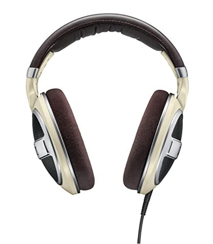 Sennheiser HD 599 Open-Back Wired Audiophile Headphones, Ivory