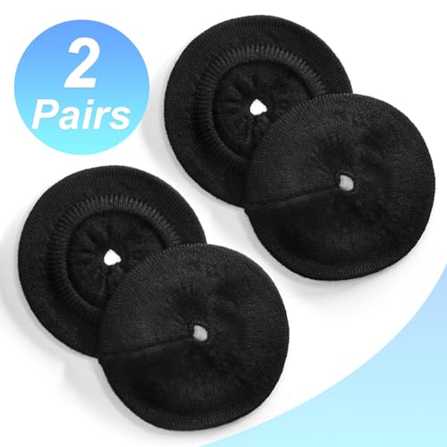 PChero Headphone Ear Pads Covers, 2 Pairs, Fit 2.36"-2.95" | Stretchable Knit Fabric, Sweat Cover, Washable Sanitary Earcup Protectors, For On-Ear Headset