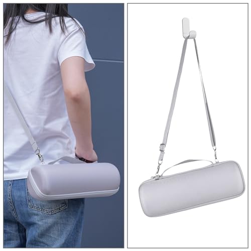 co2CREA Hard Case for Sony ULT Field 1 Bluetooth Compact Speaker, White | Portable Travel Bag Replacement with Detachable Shoulder Strap and Handle, Shockproof EVA Shell and Soft Lining - color: White Case, style: Case for Sony ULT Field 1
