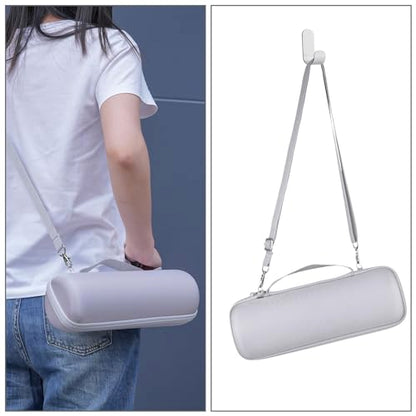 co2CREA Hard Case for Sony ULT Field 1 Bluetooth Compact Speaker, White | Portable Travel Bag Replacement with Detachable Shoulder Strap and Handle, Shockproof EVA Shell and Soft Lining - color: White Case, style: Case for Sony ULT Field 1