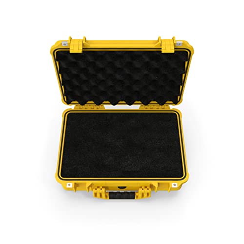 MEIJIA All Weather IP67 Waterproof Hard Camera Case,Hard Protective Case,Hard Case with Customizable Foam,Fit Use of Drones,Camera,Equipments,Pistols(Yellow,18.5 x14.06x6.93inches) - color: Yellow, size: 18.5 x14.06x6.93inches