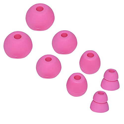 Replacement Silicone Eartips Earbuds Eargels for Beats by dr dre Powerbeats 3 Wireless Stereo Earphones (Pink) - color: Pink