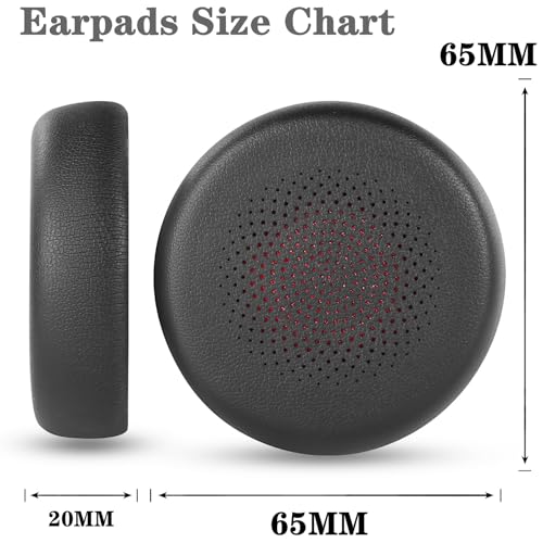 Replacement Ear Pads Cushions for Yealink BH70/WH64 Headset | with Soft Memory Foam Replacement Earpads Ear Cups Cover Repair Parts