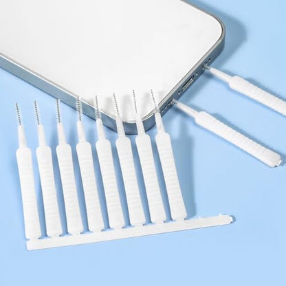 10PCS Thin Cleaning Brush Set – Precision Tools for Phone Charging Ports, Speakers, Headphone Jacks & Showerheads, Removes Dust & Debris Effectively