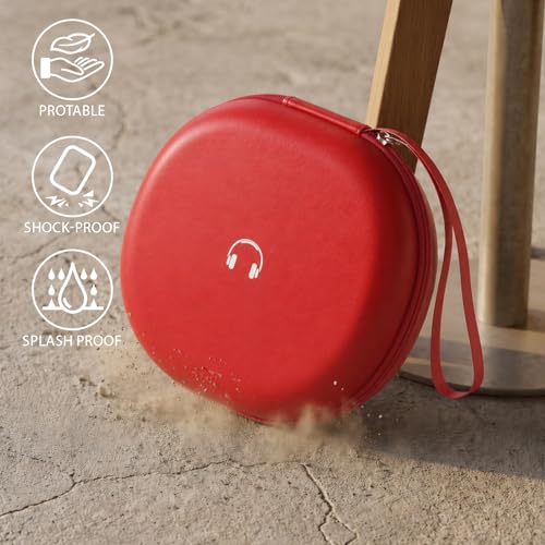 Comecase Headphone Case for JBL Tune 770NC，for JBL Live, 770NC, 660NC, 650B | Adjustable Divider, Cable Space and Carry Handle for Commuting, Gym and Travel, Students and Music Lovers, Case Only - Red - color: Red