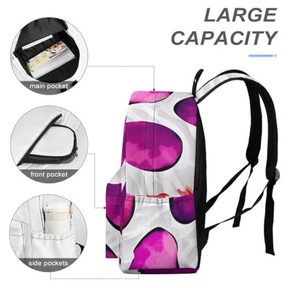 Travel Backpack for Women Men Carry On Backpack Coffee Collection Laptop Bag Lightweight Casual Daypack - color: Colorful Paw