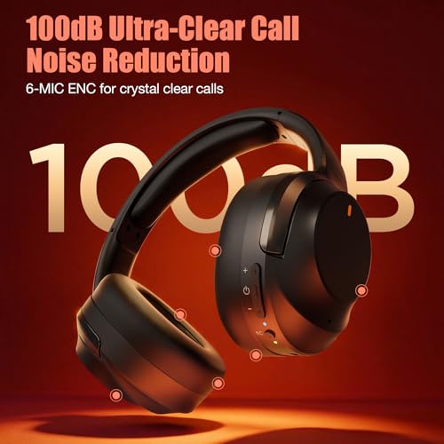 Upgraded Pro‑level Hybrid Active Noise Cancelling Headphones, HD Sound & Big Bass, 2X Softer Comfort, Long ANC Playtime, Wireless Over-Ear Bluetooth Headphones Perfect for Home Office|Travel|Pair - color: Black