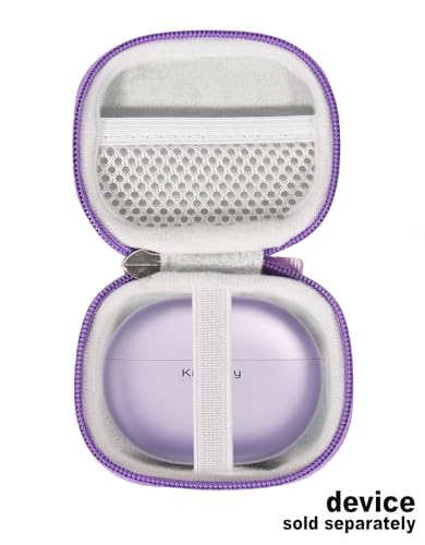Case for King Lucky Jewelry-Inspired Clip-On Earbuds with Butterfly Earrings, Clip-on Earbuds Jewelry Wireless Bluetooth 5.4 Comfortable Open Ear Headphones (Light Purple) - color: Light Purple