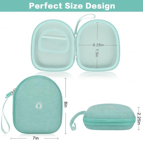 casmilee Hard Shell Headphone Case for Sony WH-CH520 and WH-1000XM4 - color: Light Green