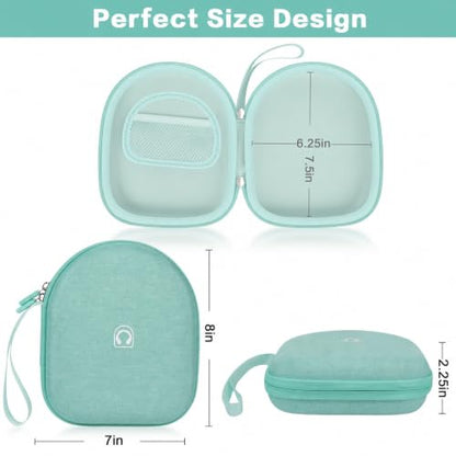 casmilee Hard Shell Headphone Case for Sony WH-CH520 and WH-1000XM4 - color: Light Green