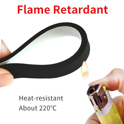 Foam Insulation Tape self Adhesive,1/2In x 1/4In x164Ft Weather Stripping for Doors and Windows,Sound Proof soundproofing Door Seal,Weatherstrip,Pipe Cooling, Air Conditioning Seal Strip - size: 1/2 in x 1/4 in x 164 ft
