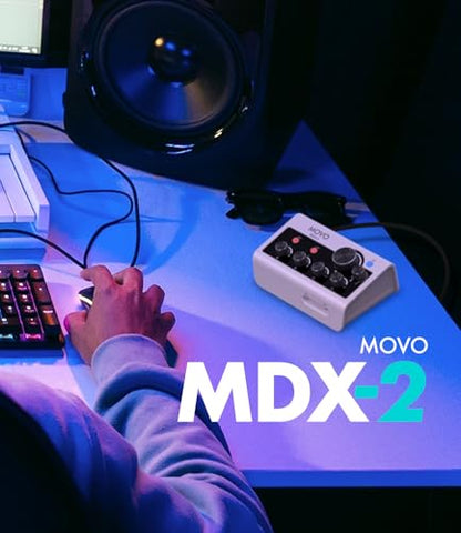 Movo Pro Portable Podcast Equipment Bundle for iPhone/Android Phones- Podcast Kit with Audio Interface, 2 UM6 Dynamic Mics, 2 Headphones, 2 Boom Arms - for Smartphones, Computers, PC, Mac - style: with Boom Arms and Headphones