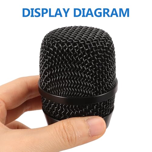 FAVOMOTO Microphone Mesh Grill Replacement Durable Windscreen Head for Ktv Wireless Microphones Compatible with Bayer Stylish Design Accessories - size: 6.50X5.50X5.50CM