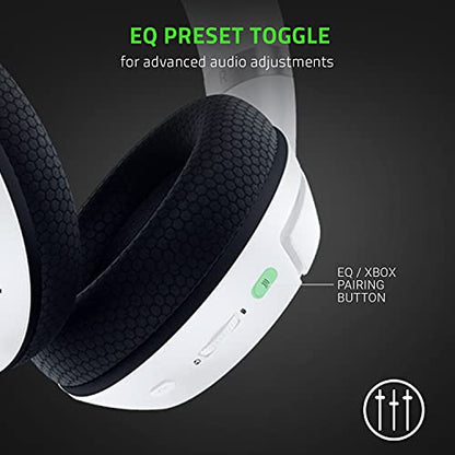 Razer Kaira Pro Wireless Gaming Headset for Xbox: TriForce Titanium 50mm Drivers - Supercardioid Mic - Dedicated Mobile Mic - EQ Pairing - Xbox Wireless & Bluetooth 5.0 - White - color: White, style: Kaira Pro