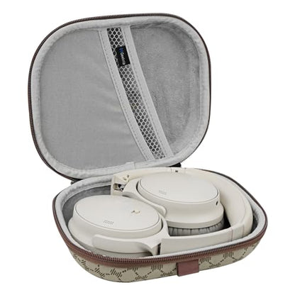 Geekria NOVA Headphones Case for On-Ear Headphones, Replacement Hard Shell Travel Carrying Bag with Cable Storage, Compatible with JBL Tune 510BT, Skullcandy Riff 2 Headsets (Brown Pattern) - color: Brown Pattern