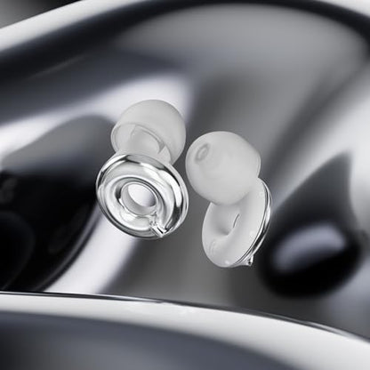 Loop Switch 2 Adjustable Ear Plugs - 3 Modes for Ultimate Control | 20-26dB SNR noise reduction. Flexible fit. For focus, travel, socializing, festivals & more - color: Silver