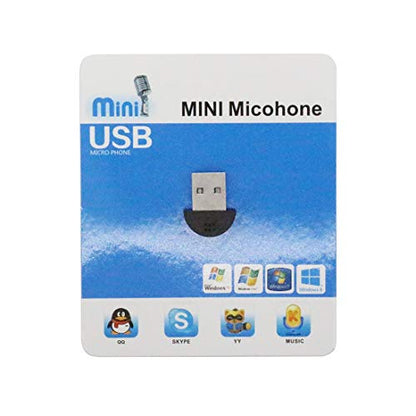 Mini USB Microphone for Chat & Skype, Desktop/Laptop PC Mic (Mini Mic)