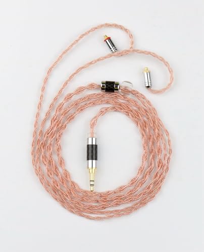 4Core Pure Copper IEM Replacement Cable MMCX 3.5MM Upgrade Earphone Cable for TIN Audio T2 Pro T3 SE315 SE846 SE425 BGVP W60 Gems 7HZ Earphones - style: MMCX,3.5mm Plug