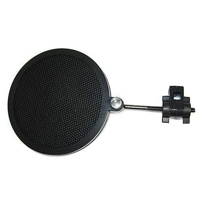 Microphone Mic Filter Double Layer Iron Mesh Wind Screen Black