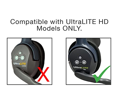 EARTEC ULDR-HD Ultralite HD Dual Ear Add-On or Replacement Remote Headset, HD Version Only, Full Duplex Wireless Communication, Includes Rechargeable Battery - color: Remote, size: Dual Ear
