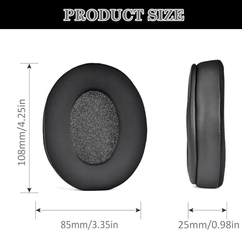 Aiivioll WH-CH720N/CH710N/WH-CH700N Replacement Ear Pads Cooling Gel for WH-CH720N, WH-CH710N, WH-CH700N, WH-XB900N, WH-RF400, MDR-10R Headphones, Sound Isolating Foam Ear Pads (Black) - color: Black-Cooling Gel