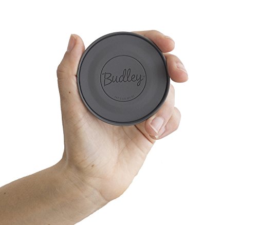 Budley - Tangle-Free Earphone/Earbud Case Compact Storage System, Silicone (Gray, Set of 1) - color: Gray