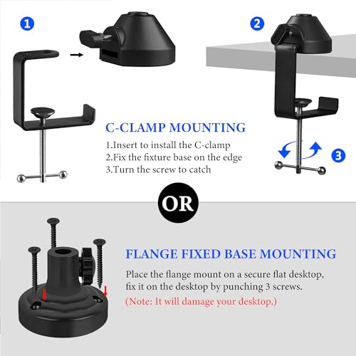 GEEKRIA for Creators Professional Microphone Boom Arm Compatible with Fifine K688, K669, K670B, Suspension Mic Stand, Adjustable Desk Mount Holder for Studio Recording, Podcast, 28.7" Reach