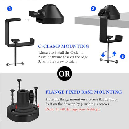 GEEKRIA for Creators Professional Microphone Boom Arm Compatible with Fifine K688, K669, K670B, Suspension Mic Stand, Adjustable Desk Mount Holder for Studio Recording, Podcast, 28.7" Reach