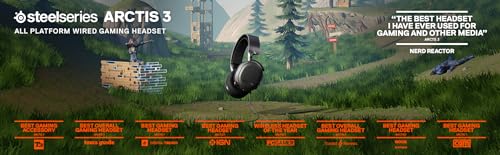 SteelSeries Arctis 3 - All-Platform Gaming Headset - for PC, PlayStation 5, Xbox One, Nintendo Switch - Black - color: Black, style: Arctis 3
