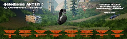 SteelSeries Arctis 3 - All-Platform Gaming Headset - for PC, PlayStation 5, Xbox One, Nintendo Switch - Black - color: Black, style: Arctis 3