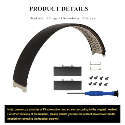 2 Sets Studio Pro Headband Replacement Parts & Replacement Hinge Compatible with Beats Studio Pro and Studio 3 Headphones, Studio Pro Replacement Headband Metal Repair Parts (Deep Brown)