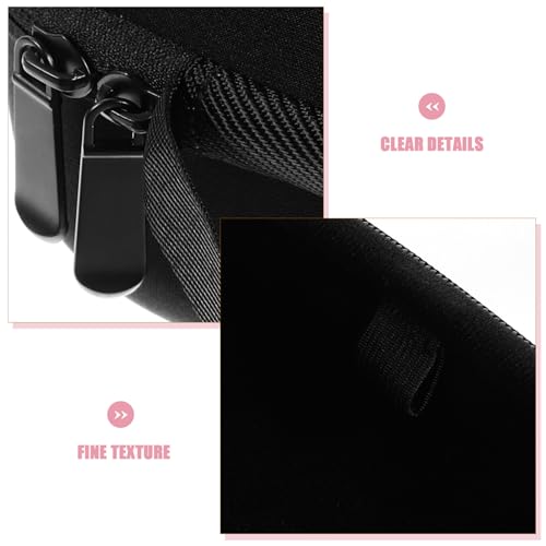 Headphone Case Eva Earphone Storage Bag Zipper Pouch for Headphones Earbuds Cables Hard Shell Carrying Case with 2 Mesh Pockets for Travel Daily Use 9.05 X 7.87 X 4.72 in