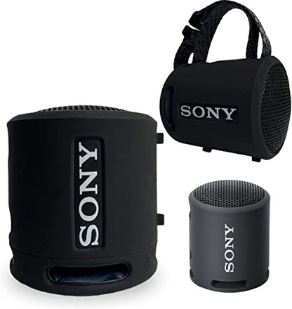 Protective Case for Sony SRS-XB100/XB13 Bluetooth Speaker | Silicone Cover and Hard Carrying Case for SRS-XB13/XB100 Speaker Accessories