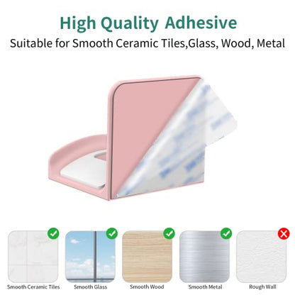 Headphone Hook for Desk, Headset & Controller Holder, Pink 1 Pcs | Space-saving headphone hanger and wall mount alternative, durable ABS with non-slip pad, supports up to 1 kg - color: Pink