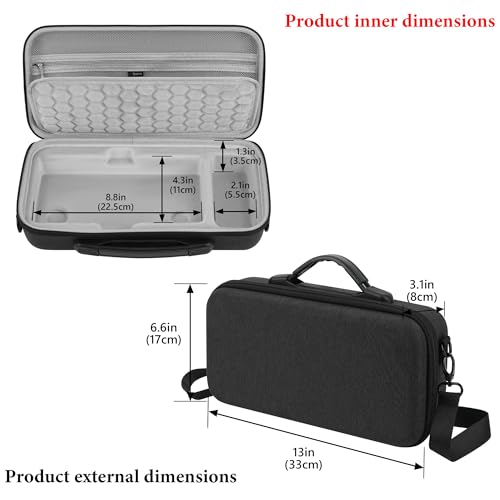 GEEKRIA Hard Shell Travel Case Compatible with Zoom LiveTrak L6 / L6 Digital Mixer, Audio Mixer Carrying Bag (Dark Gray) - style: For L6