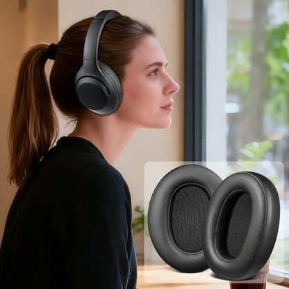 SOULWIT Earpads for Sony WH-XB900N (Not Fit WH-XB910N) - Black | Also for WH-CH710N/WH-CH720N/WH-RF400/MDR-RF895RK Headphones - color: Black