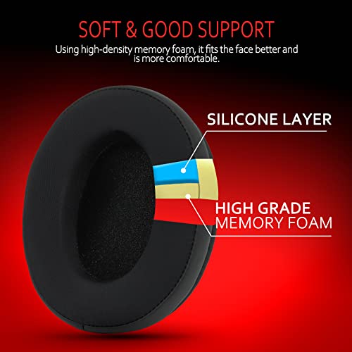 Cooling-Gel Earpads for HyperX Headset, HyperX Cloud 2 Replacement Earpads, HyperX Clouds Ear Pads, fit HyperX Cloud ALPHA/1/2/WIRELESS/ALPHA/ALPHA S/CORE/Stinger/Flight/Mix - style: Cooling-gel