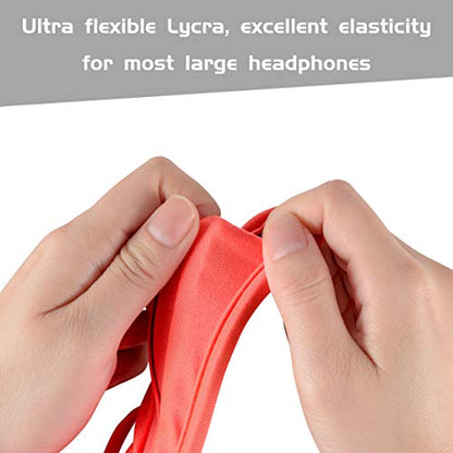 Universal Replacement Headband Cushion Pad Cover Protector Compatible with ATH M50X, QC 35i/35ii, QC25, Solo 2/Solo 3, Studio 2/3 Headphones (Orange) - color: Orange