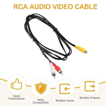 MECCANIXITY 2pcs RCA Splitter Cable, 1RCA Female to 2RCA Male 5ft AV Audio Video Splitter Adapter Output Cable for Subwoofer Amplifier - size: 5ft, style: 1RCA Female to 2RCA Male