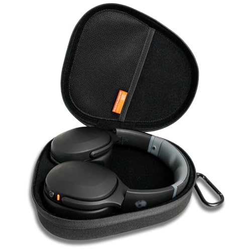 Headphones Case for Skullcandy/JBL/Bose/Sony Wireless Headphones - Black | Travel Case Carrying Cover Bag, Storage Protective Bag with Cable - color: Black
